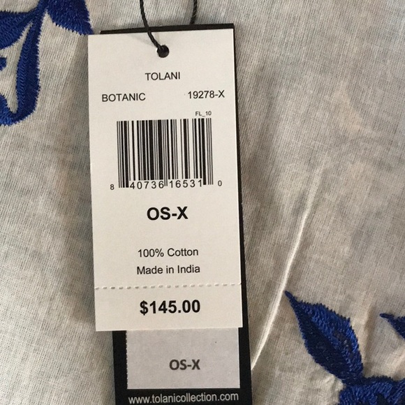 Tolani Plus Size Noelle Floral Embroidered Jacket - Picture 4 of 7